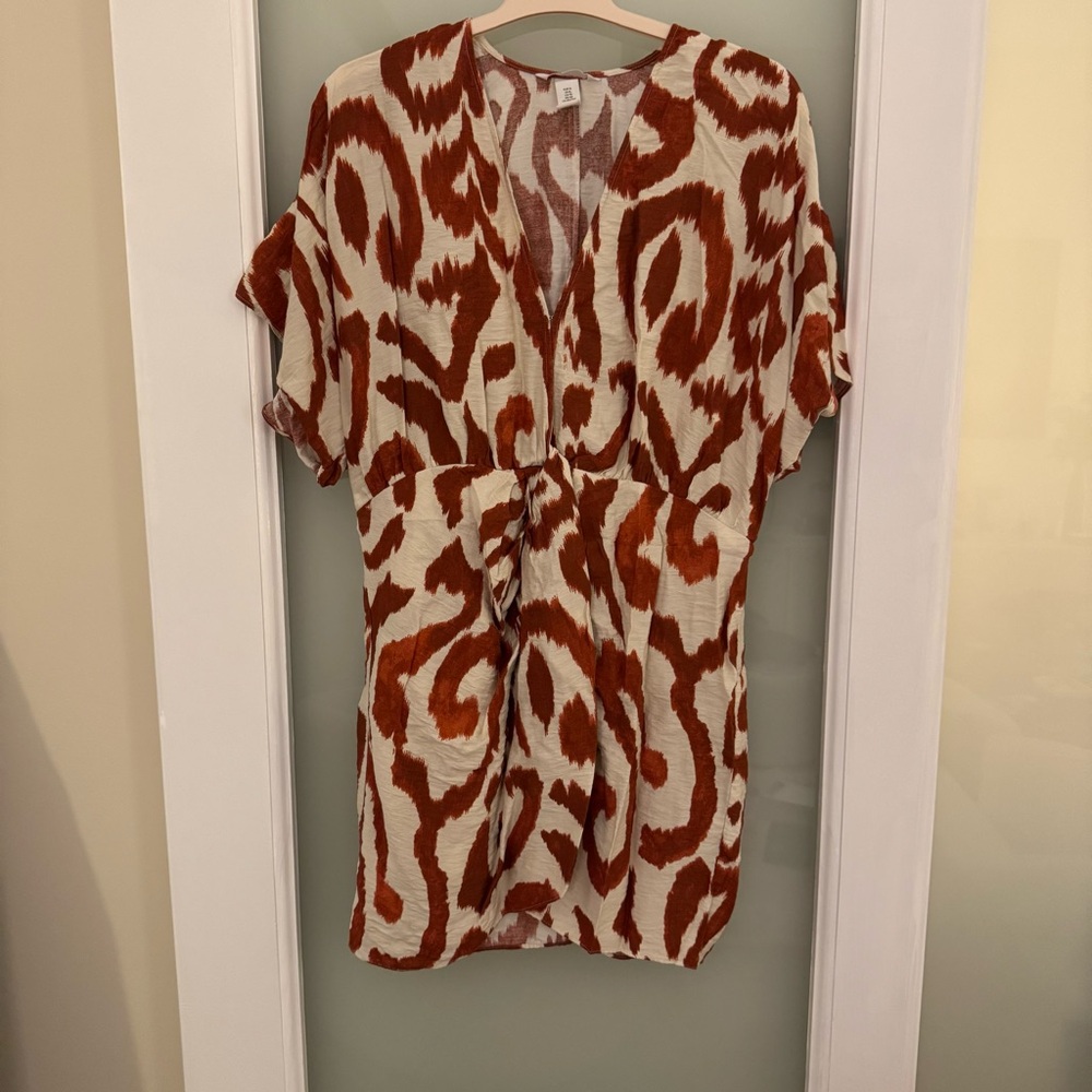H&M Printed Mini Dress XL